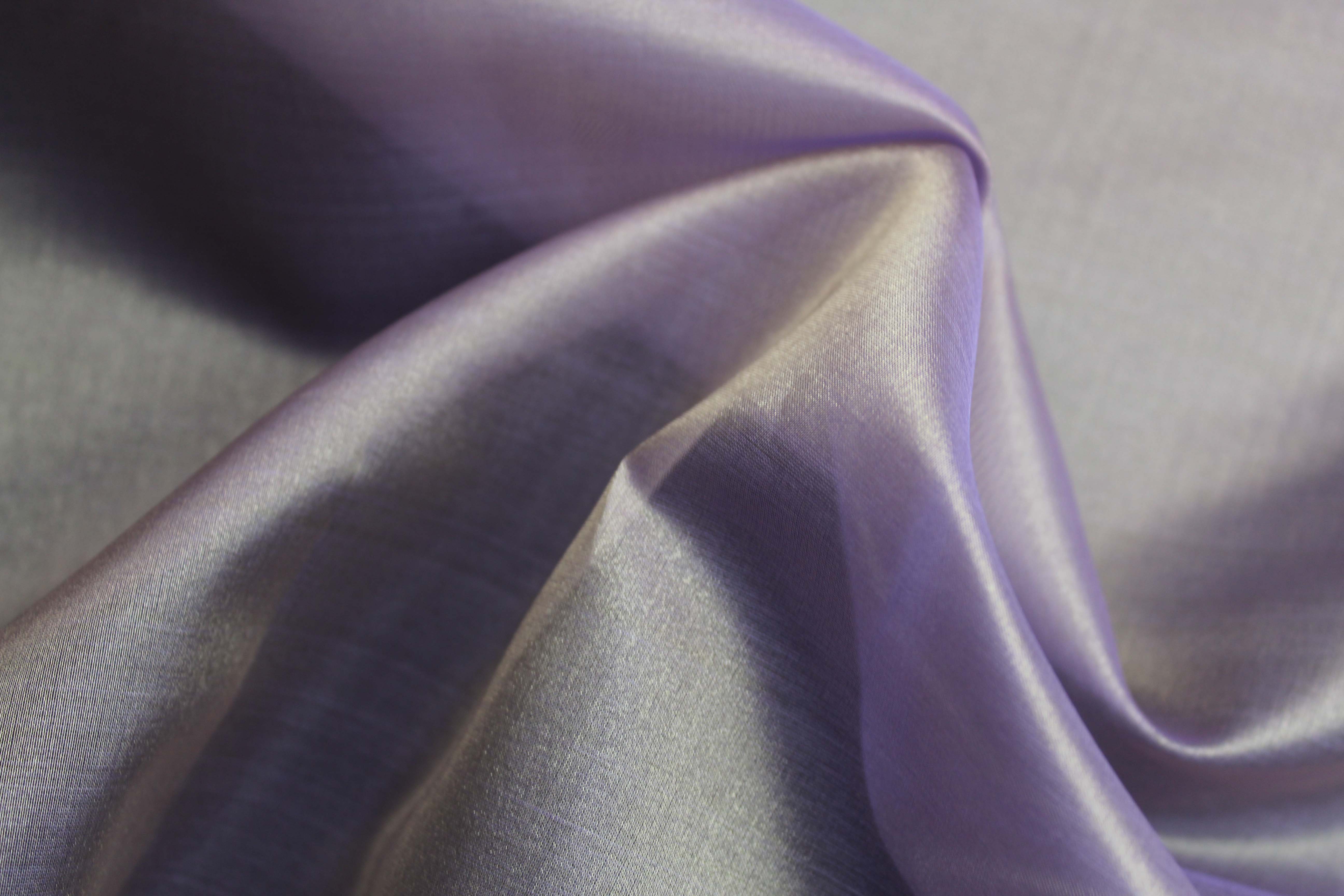 METALLIC ORGANZA - MAUVE/GOLD